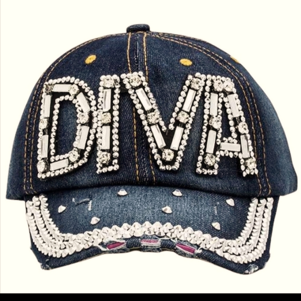 DIVA *bling* Denim Cap
